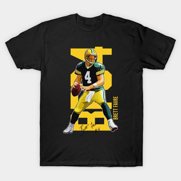 Brett Favre #4 The Gunslinger T-Shirt by 40yards